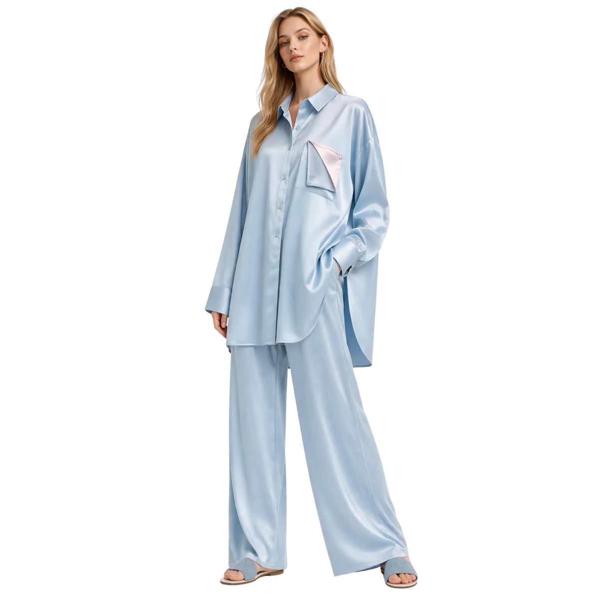 LOOSE FIT FLOW SHIRT (قميص) “FREESIA”