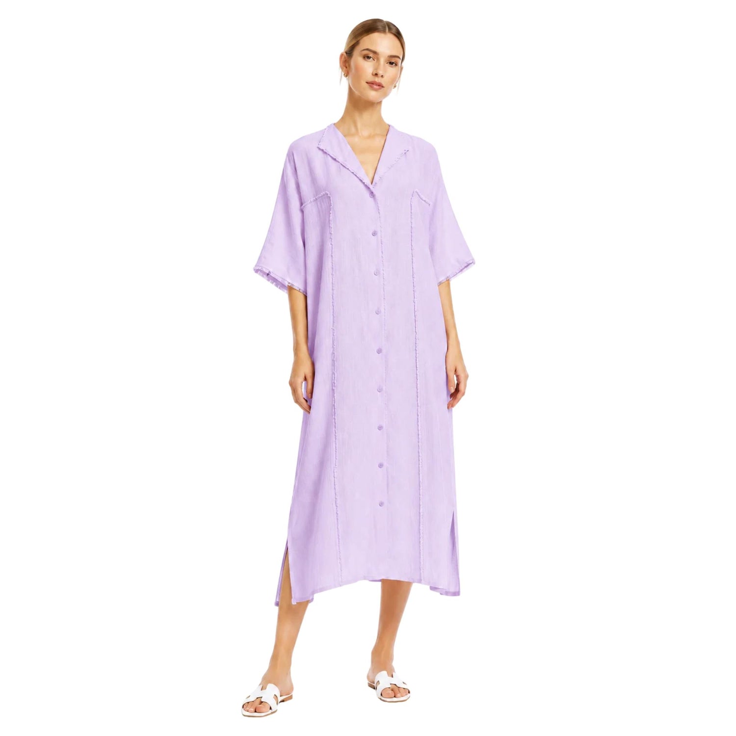 LOOSE FIT MAXI DRESS فستان “THE COASTAL DRIFT”