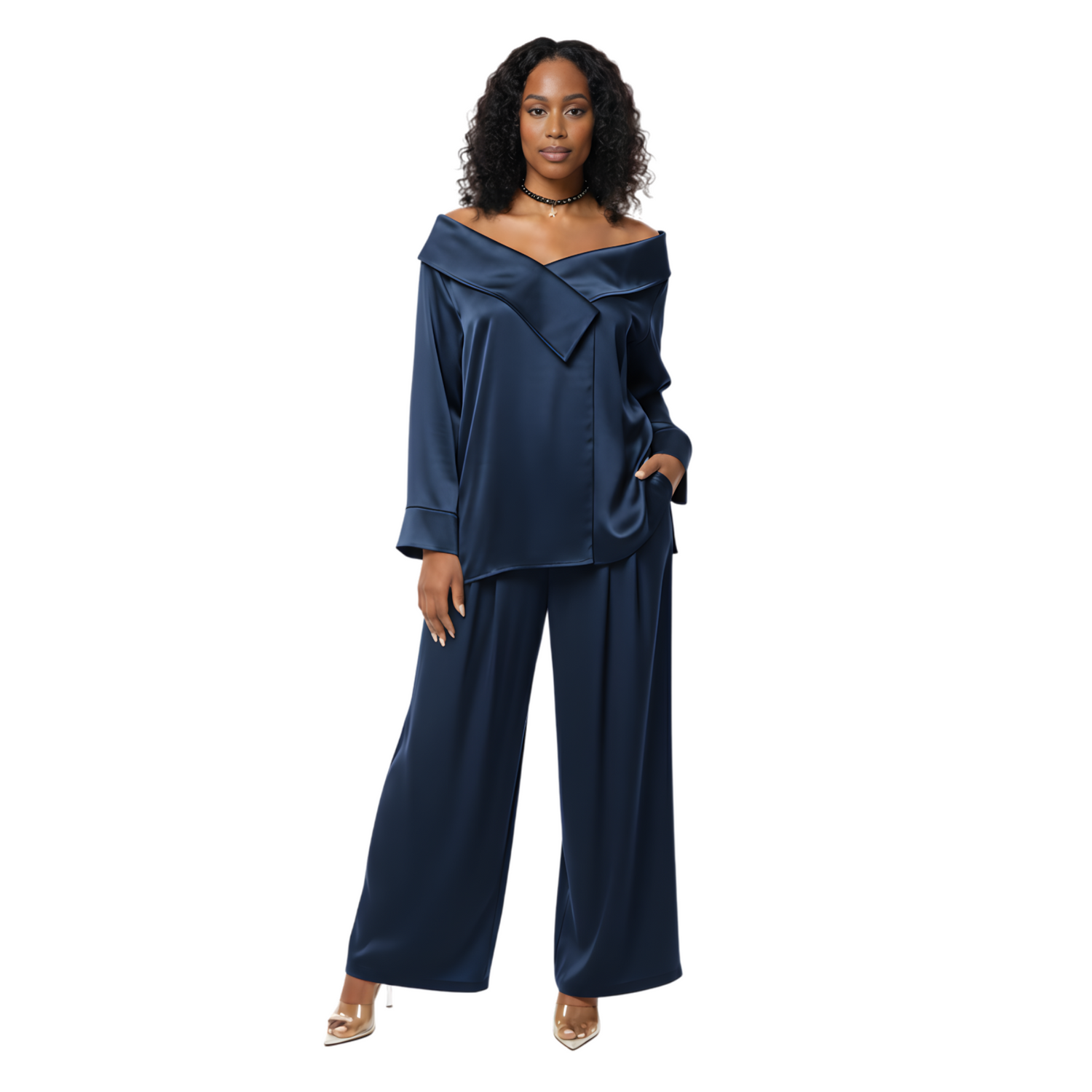 LOOSE FIT OFF SHOULDER TOP (قميص) “MELON B.”