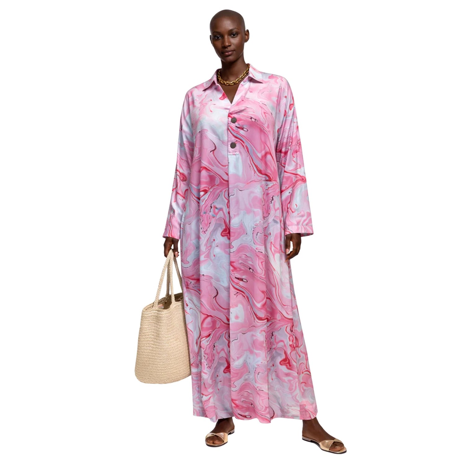 LOOSE FREE-FIT DRESS فستان "LAYALI BREEZE”