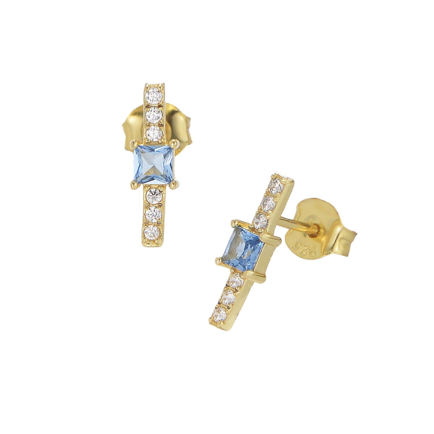 MINIMALISTIC COLORFUL BARS STUD EARRINGS (الأقراط)
