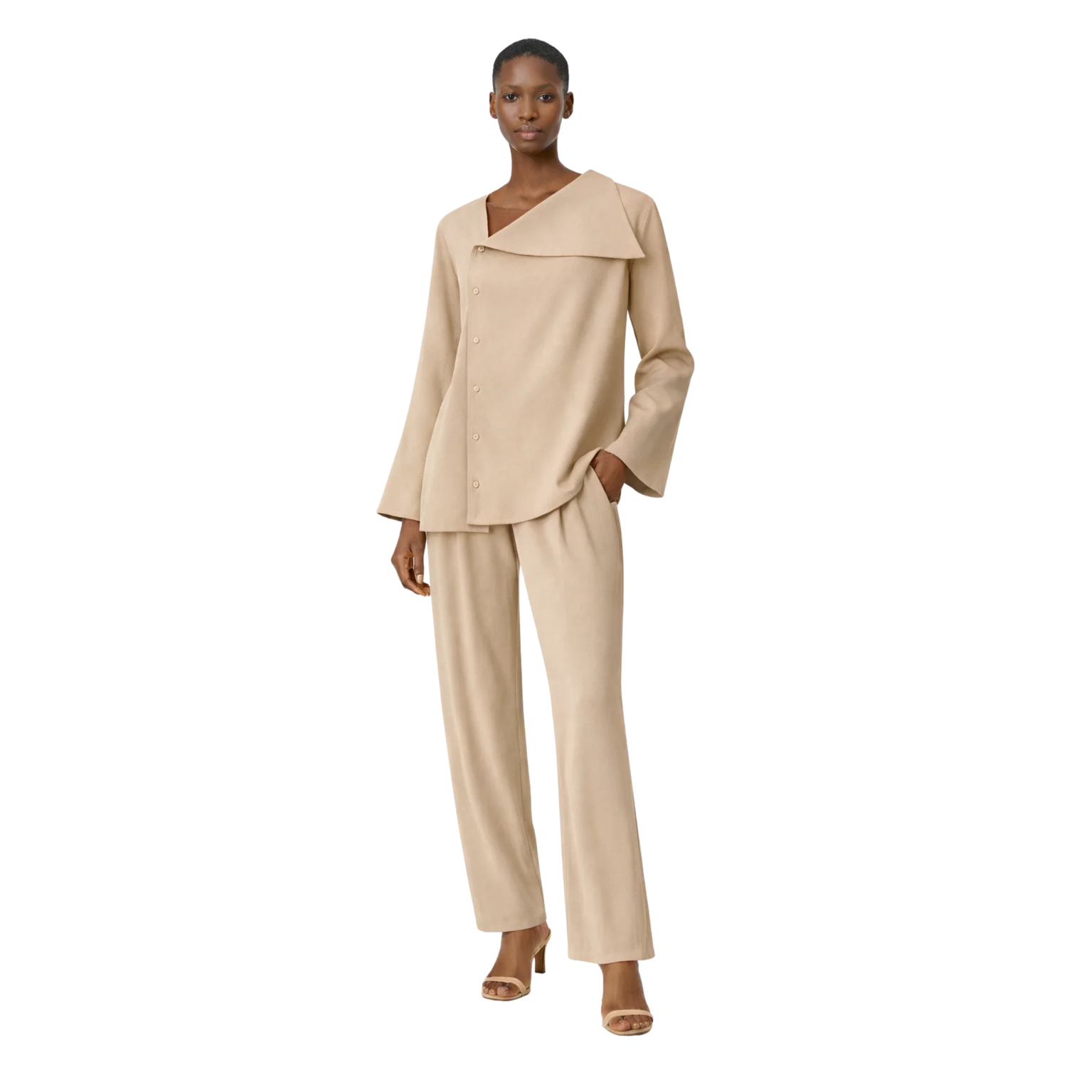 ONE SIDE BUTTONED DOWN SHIRT(قميص) “TWIGGY”