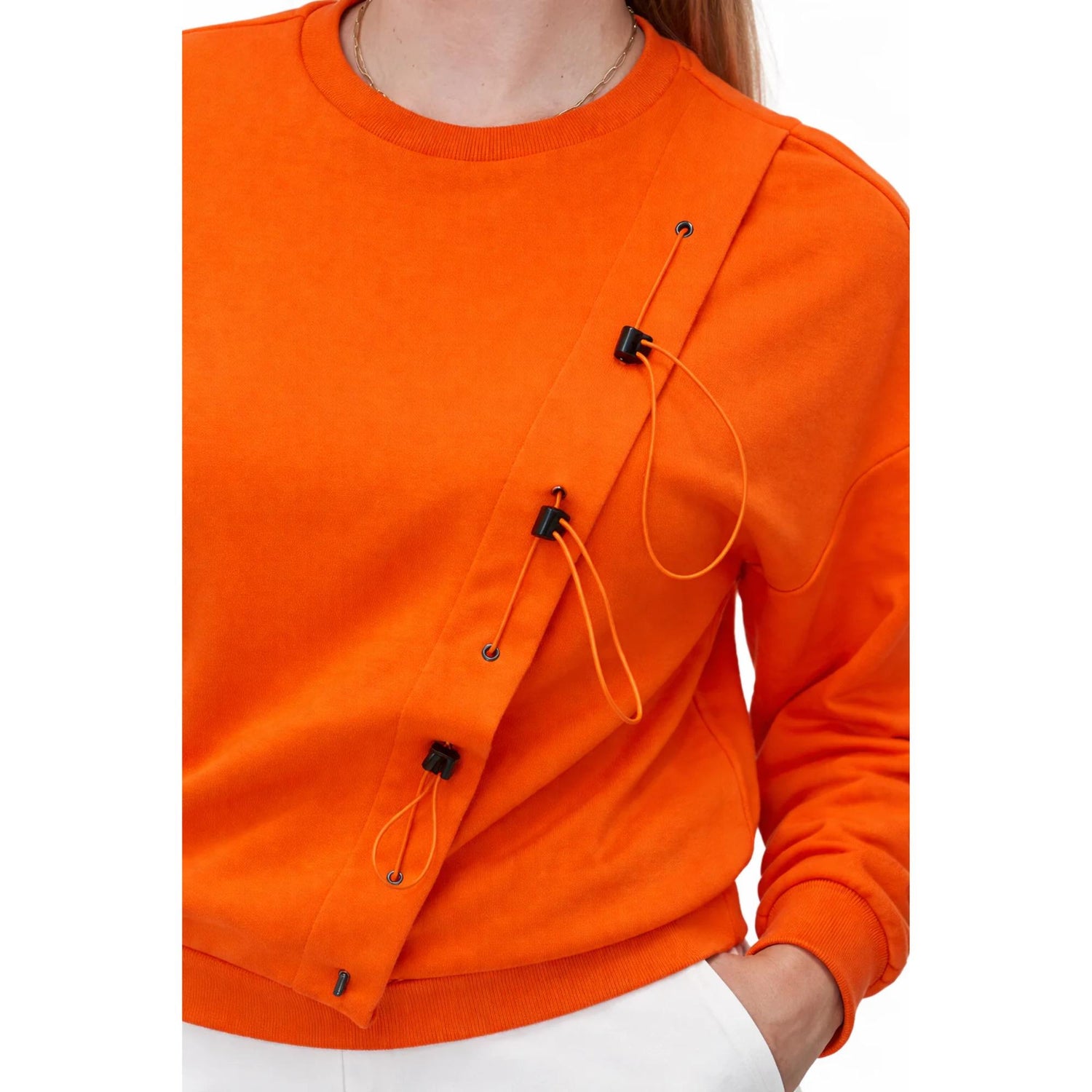 ONE SIDE WAVE STRING SWEATSHIRT (قميص)
