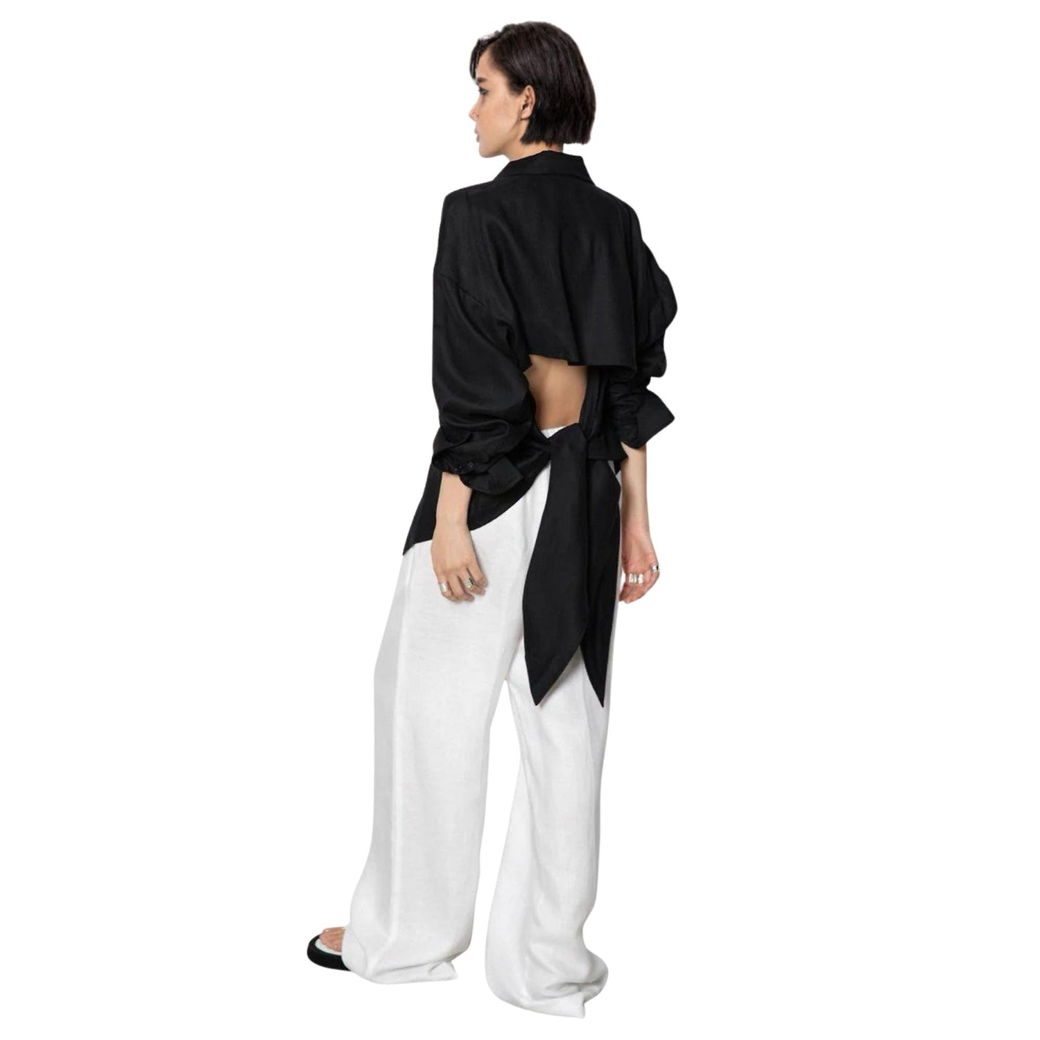OPEN -BACK TIE SHIRT (قميص) “HAI”
