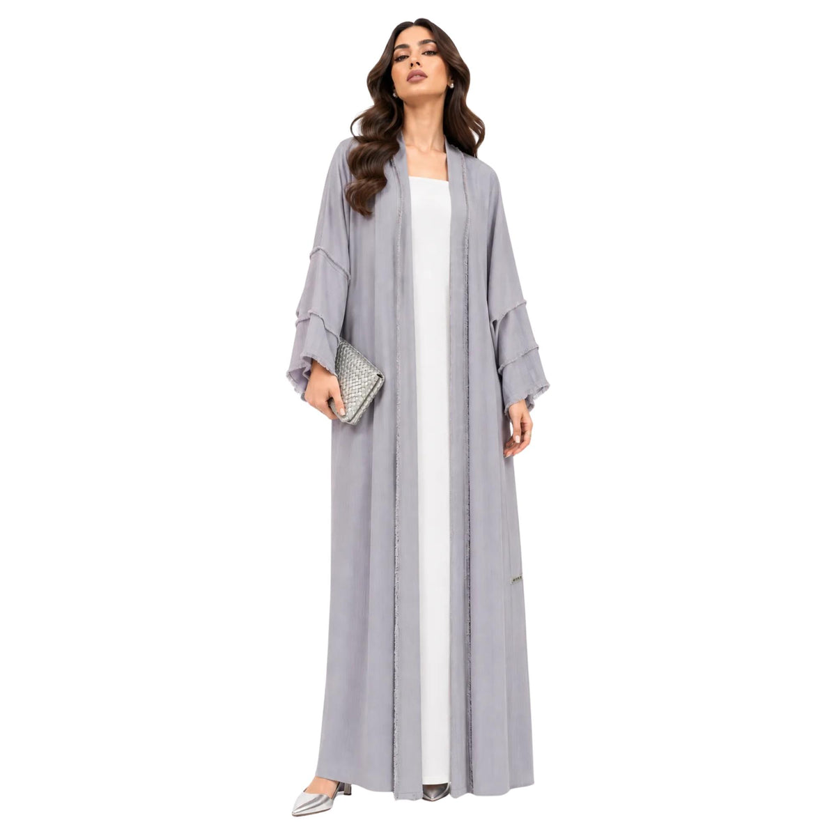 OPEN FRONT ABAYA (عباية) ”STRAWBERRY”
