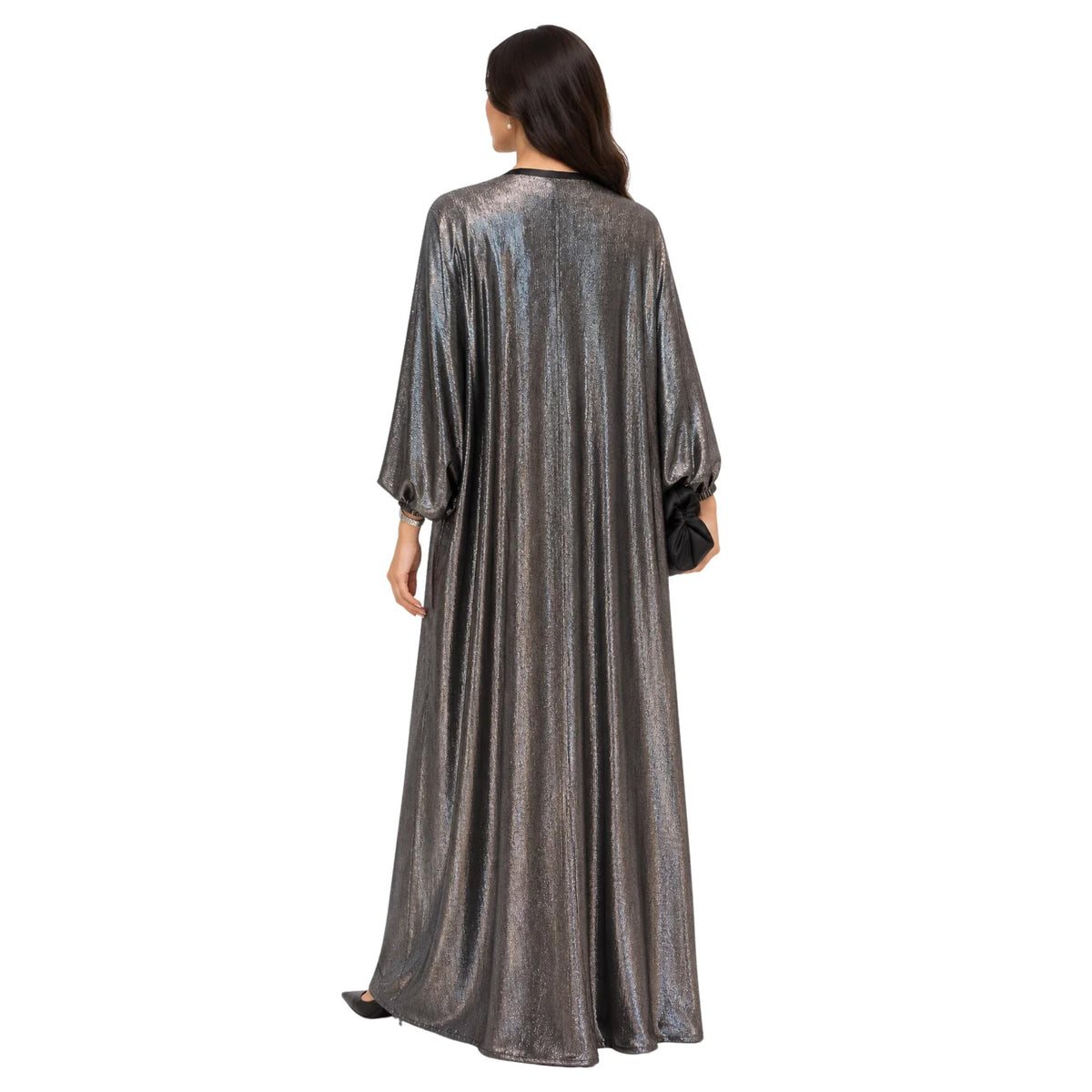 OPEN FRONT ABAYA  (عباية) “CLAY”