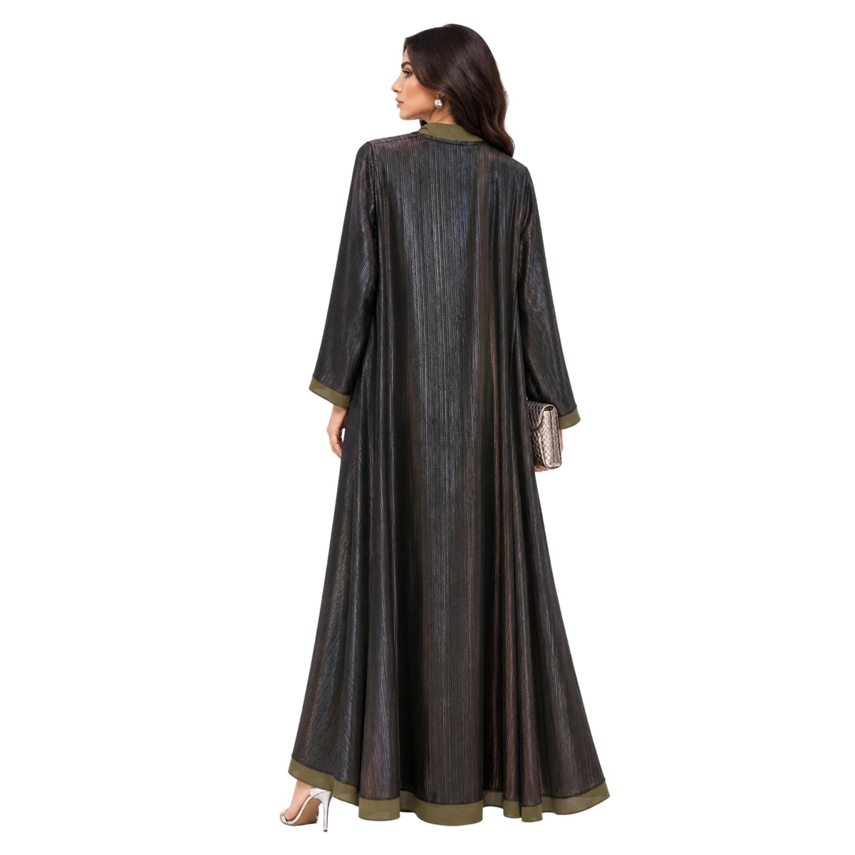OPEN FRONT EVENING ABAYA (عباية) “GRETTA”