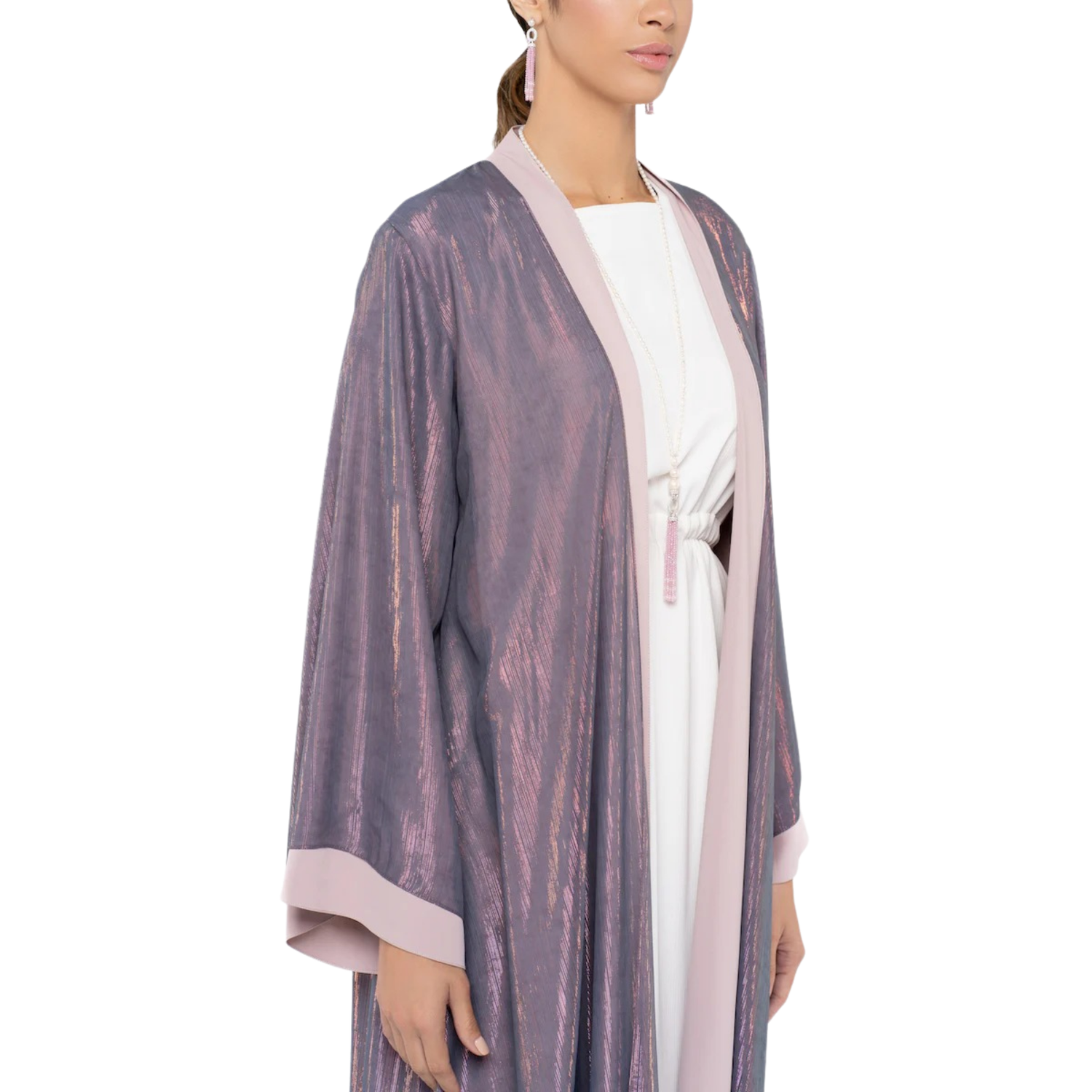 OPEN FRONT EVENING ABAYA (عباية) “GRETTA”