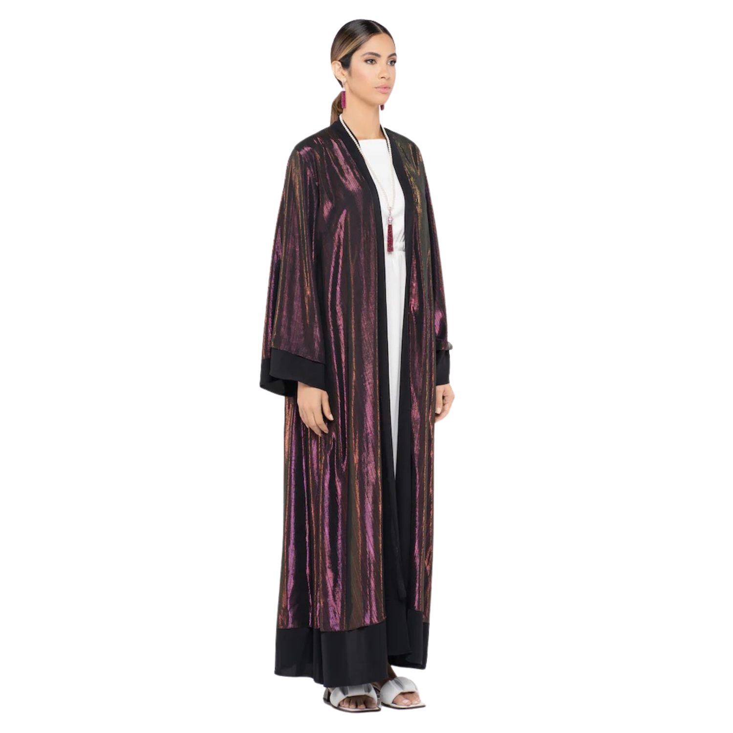 OPEN FRONT EVENING ABAYA (عباية) “GRETTA”