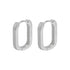 OVAL BUCKLE EARRINGS (الأقراط)