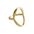 OVAL IRREGULAR HOLLOW OPEN RING (الخاتم)