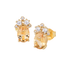 OVAL NATURAL CITRINE GEMSTONE STUD EARRINGS (الأقراط)