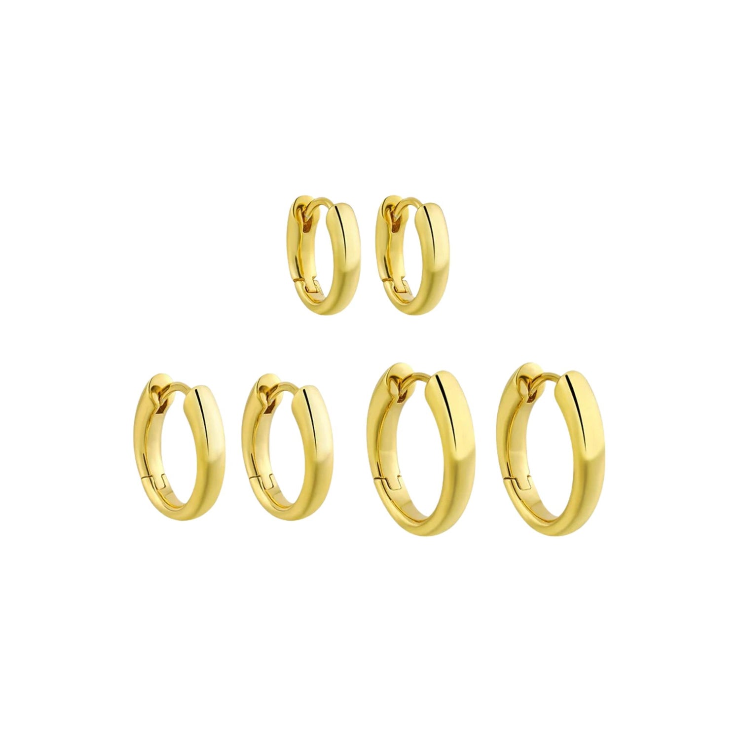 OVAL RING EARRINGS (الأقراط)