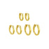 OVAL RING EARRINGS (الأقراط)