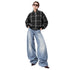 OVERSIZED CHECKED BOMBER (قميص) “TEDDY”