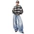 OVERSIZED CHECKED BOMBER (قميص) “TEDDY”
