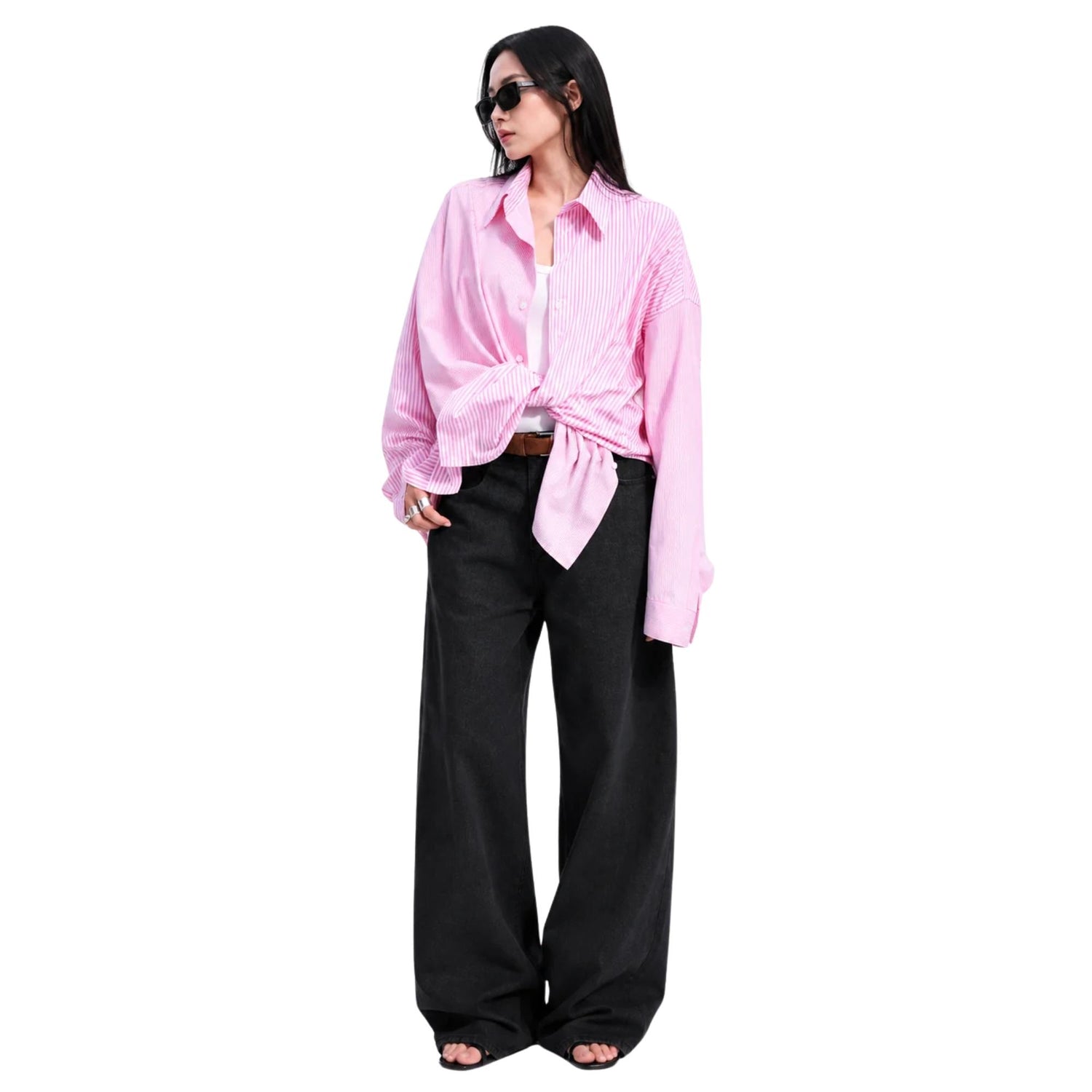 OVERSIZED CLASSIC STRIPED SHIRT (قميص) “ÉLAN”