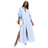 OVERSIZED CONTRAST SHIRT DRESS فستان “TATYANA”