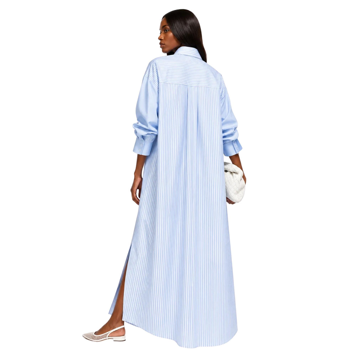 OVERSIZED CONTRAST SHIRT DRESS فستان “TATYANA”