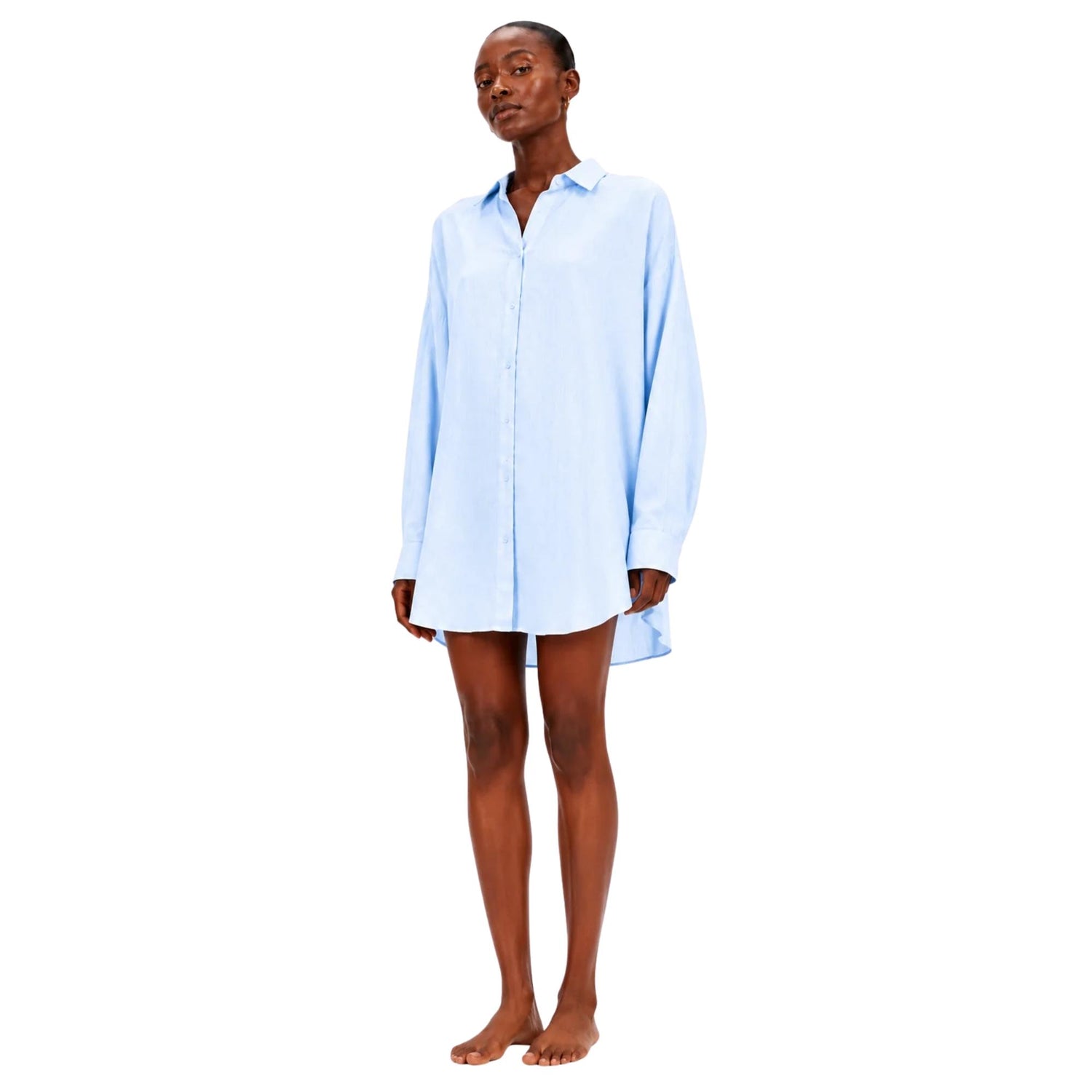 OVERSIZED LINEN VISCOSE  SHIRTقميص “SOFTY"