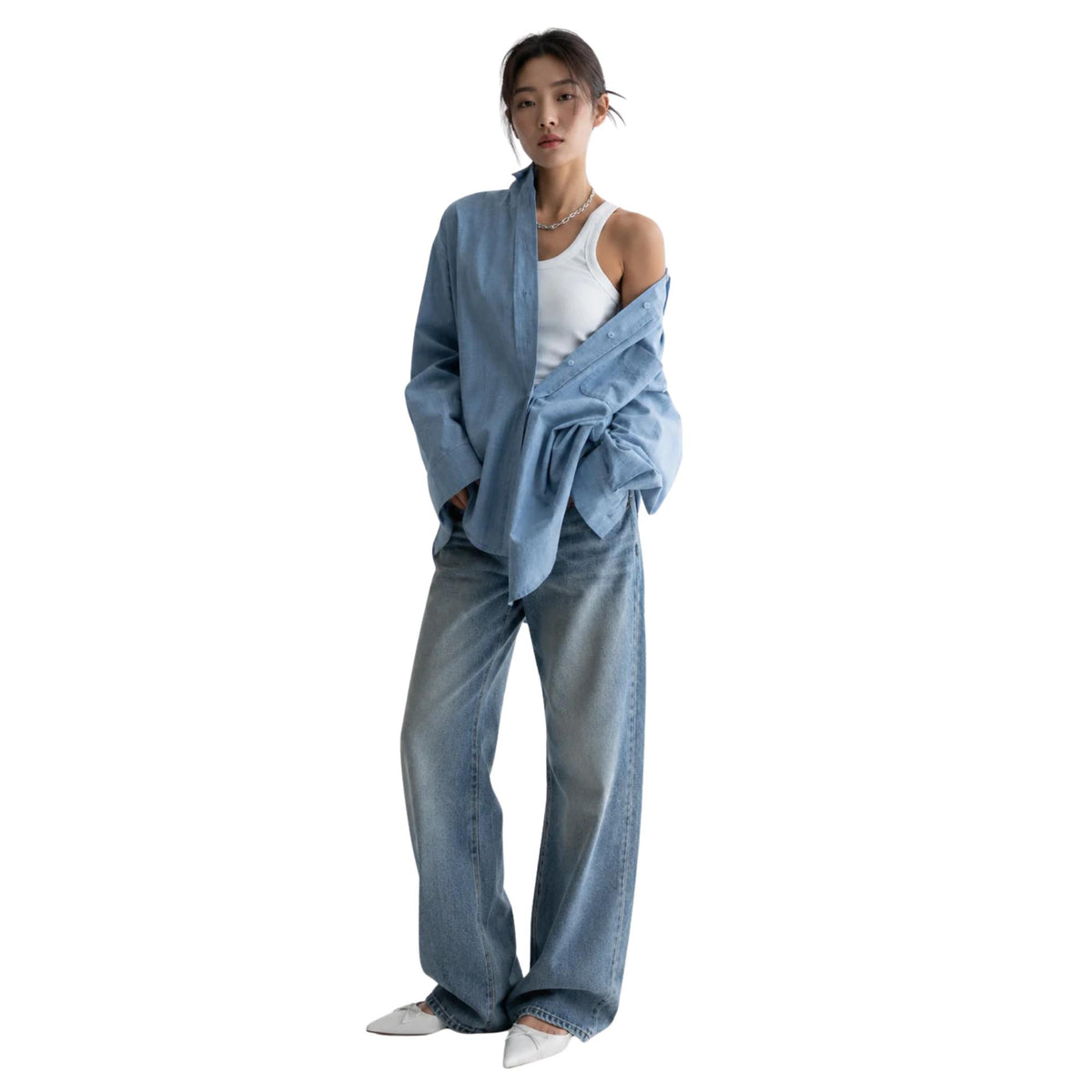 OVERSIZED LONG SLEEVE SHIRT (قميص) “HONGDAE”