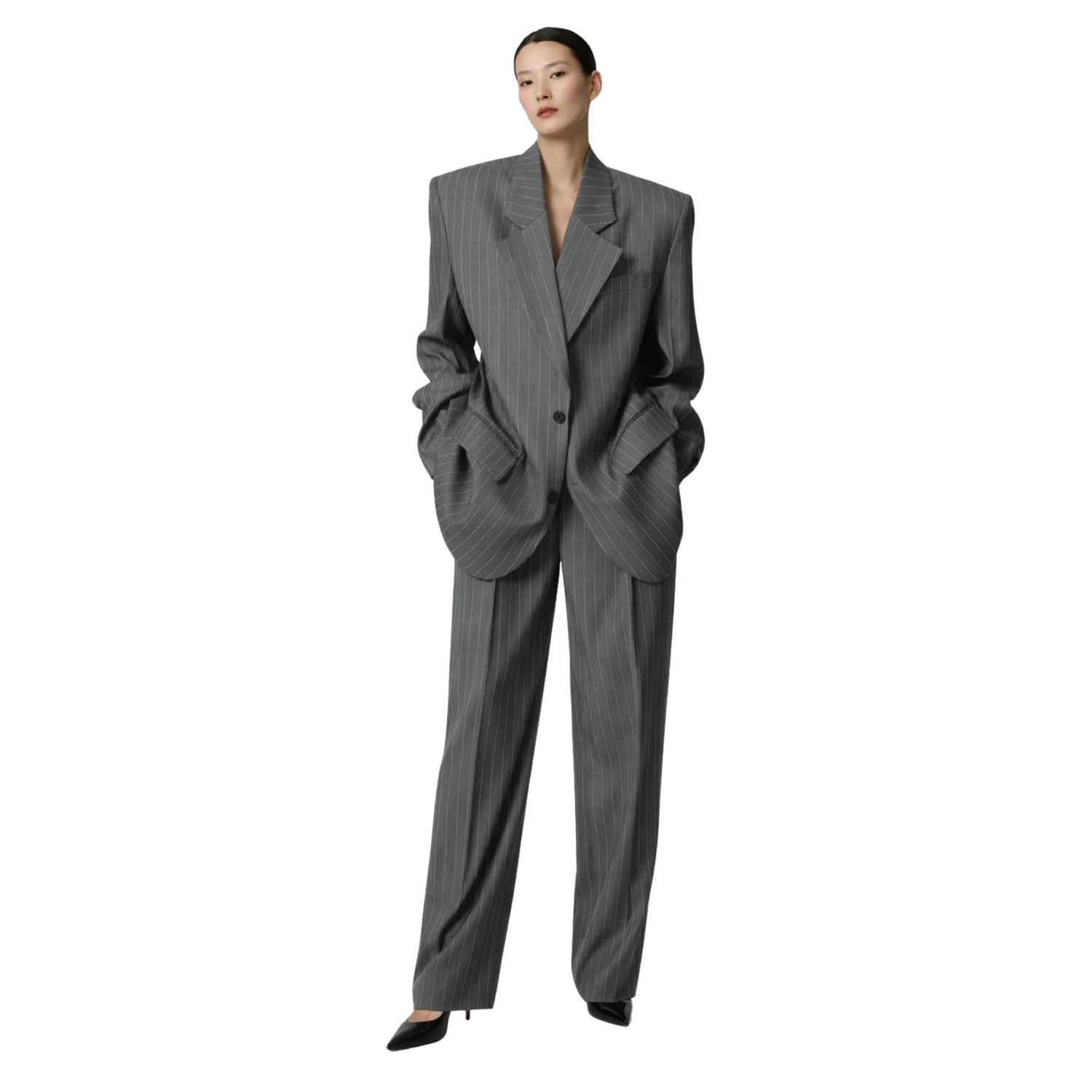 OVERSIZED PINSTRIPE BLAZER