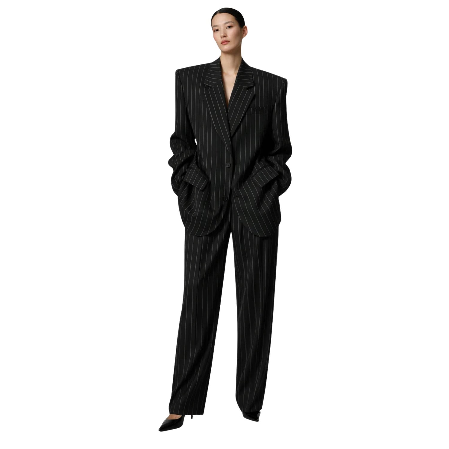 OVERSIZED PINSTRIPE BLAZER
