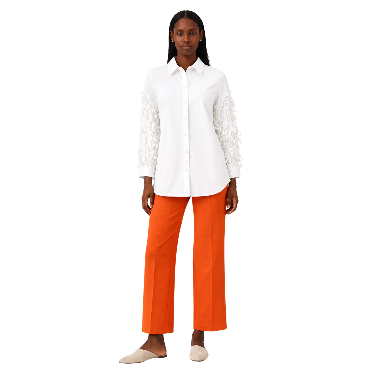 OVERSIZED SLEEVE’S FRINGE SHIRT (فستان)"NELLY"