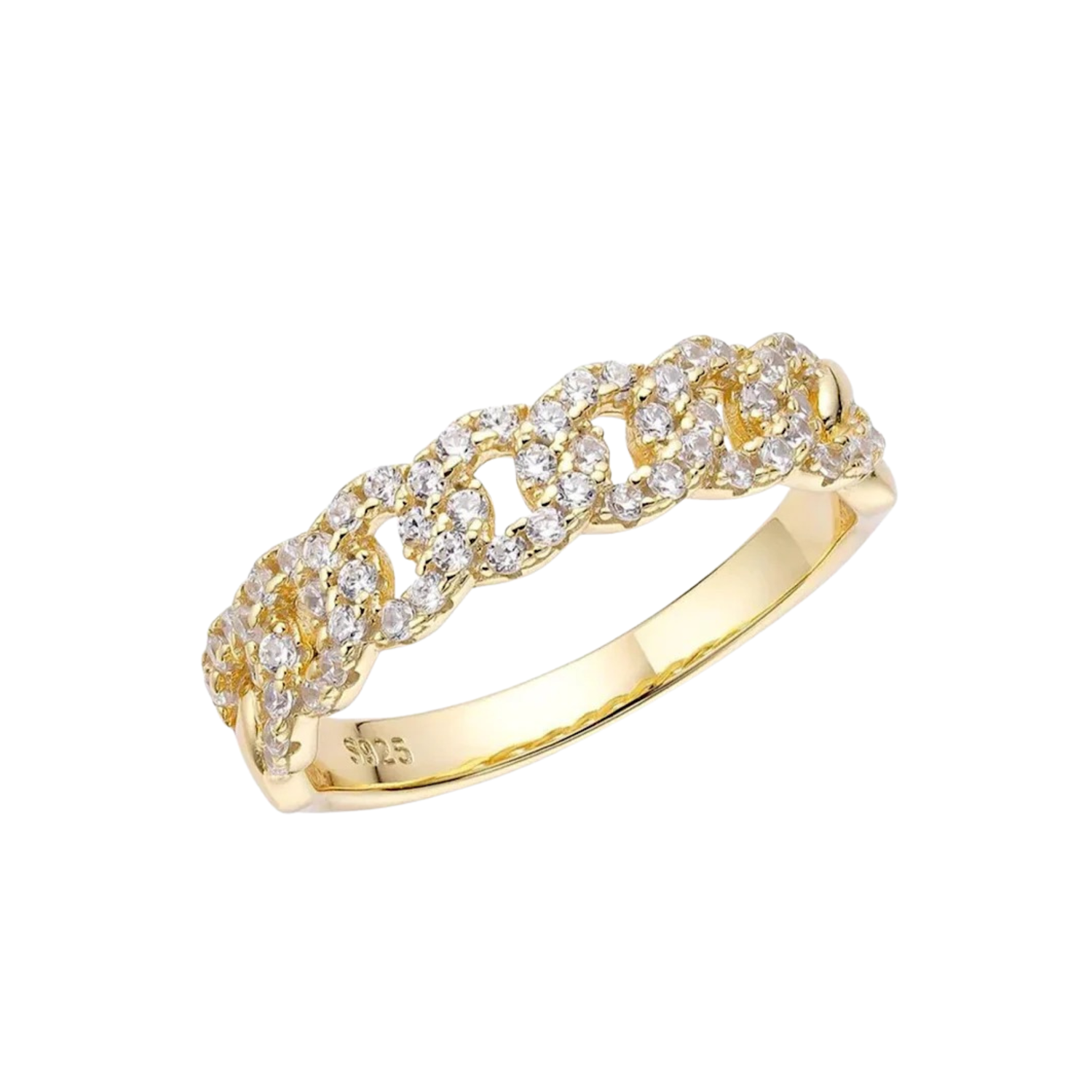 PAVE CURB CHAIN RING (الخاتم)