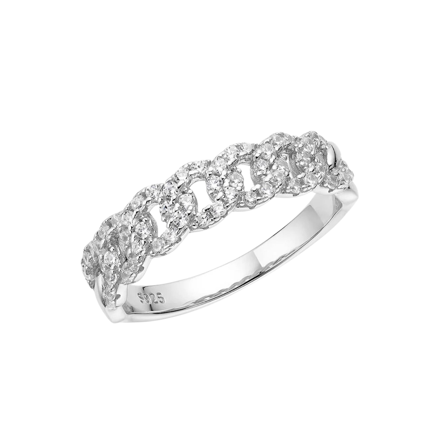 PAVE CURB CHAIN RING (الخاتم)