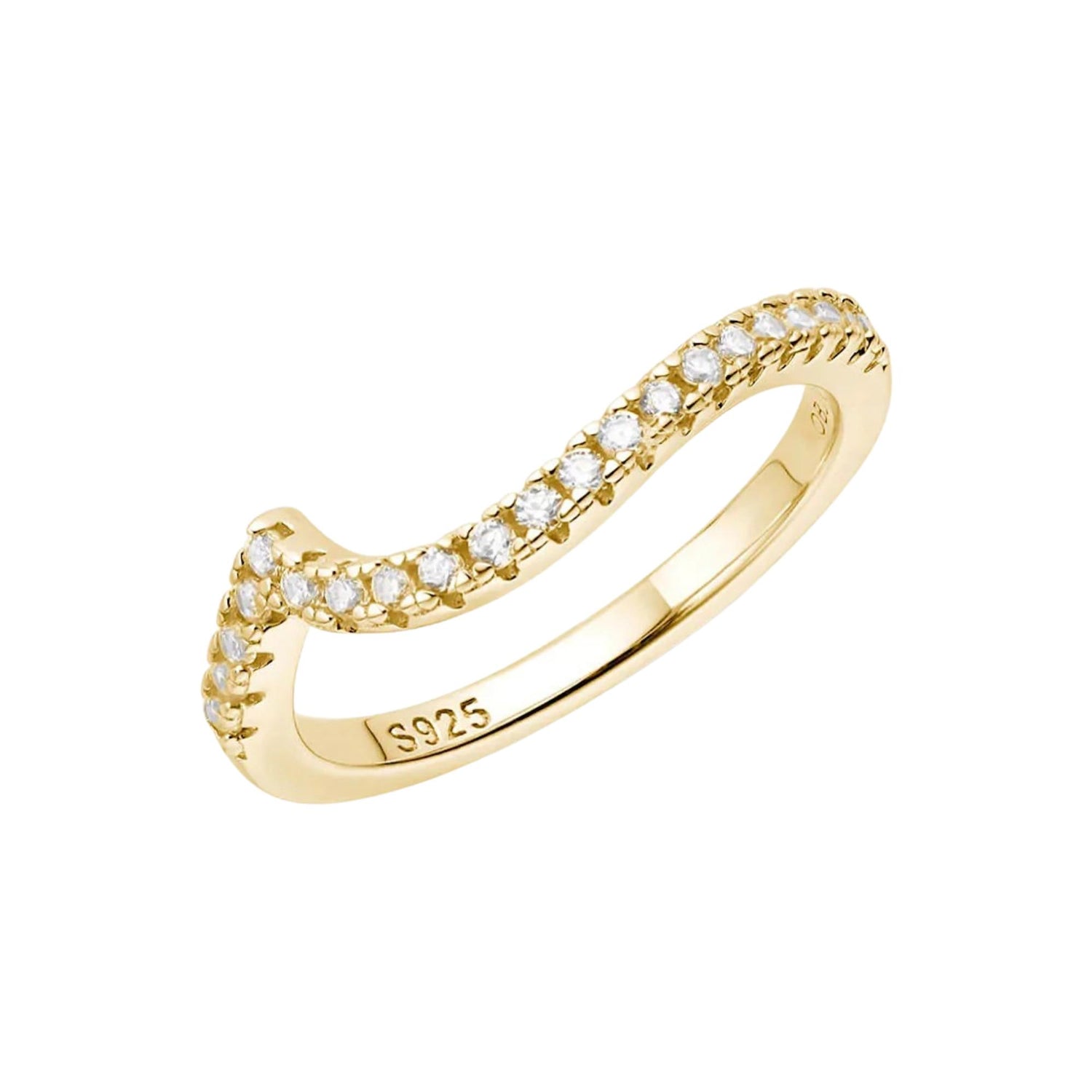 PAVE FLUX RING / BOTTOM STACKER (الخاتم)