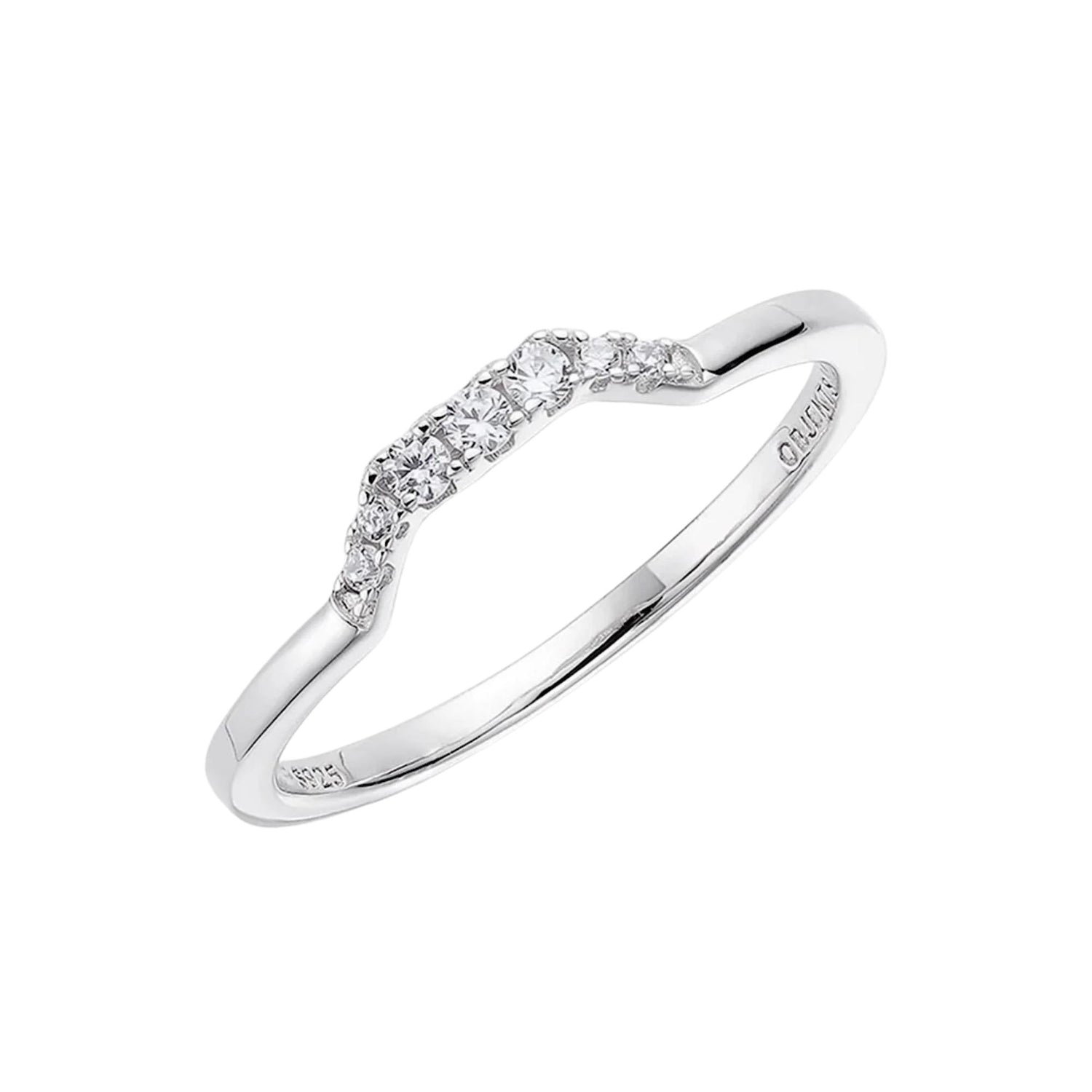 PAVE HEX / STACKING RING (الخاتم)