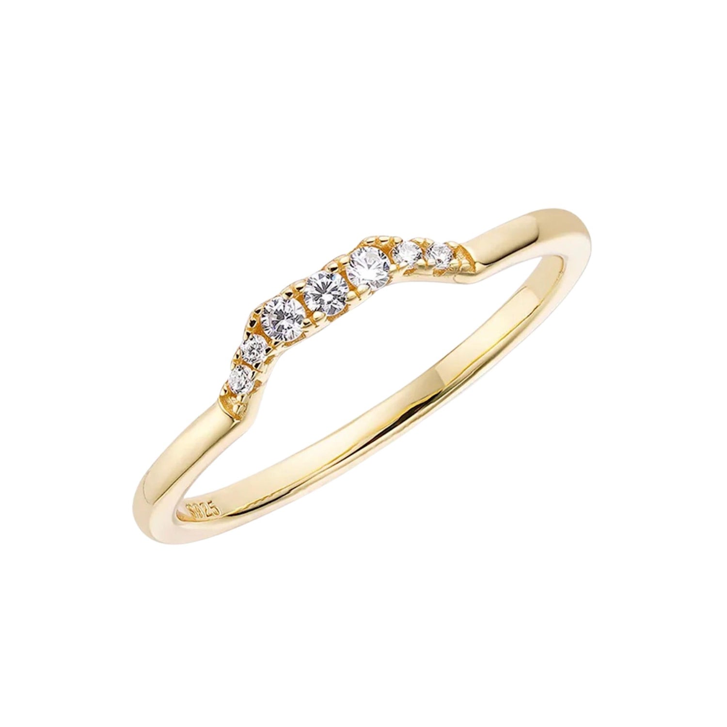 PAVE HEX / STACKING RING (الخاتم)
