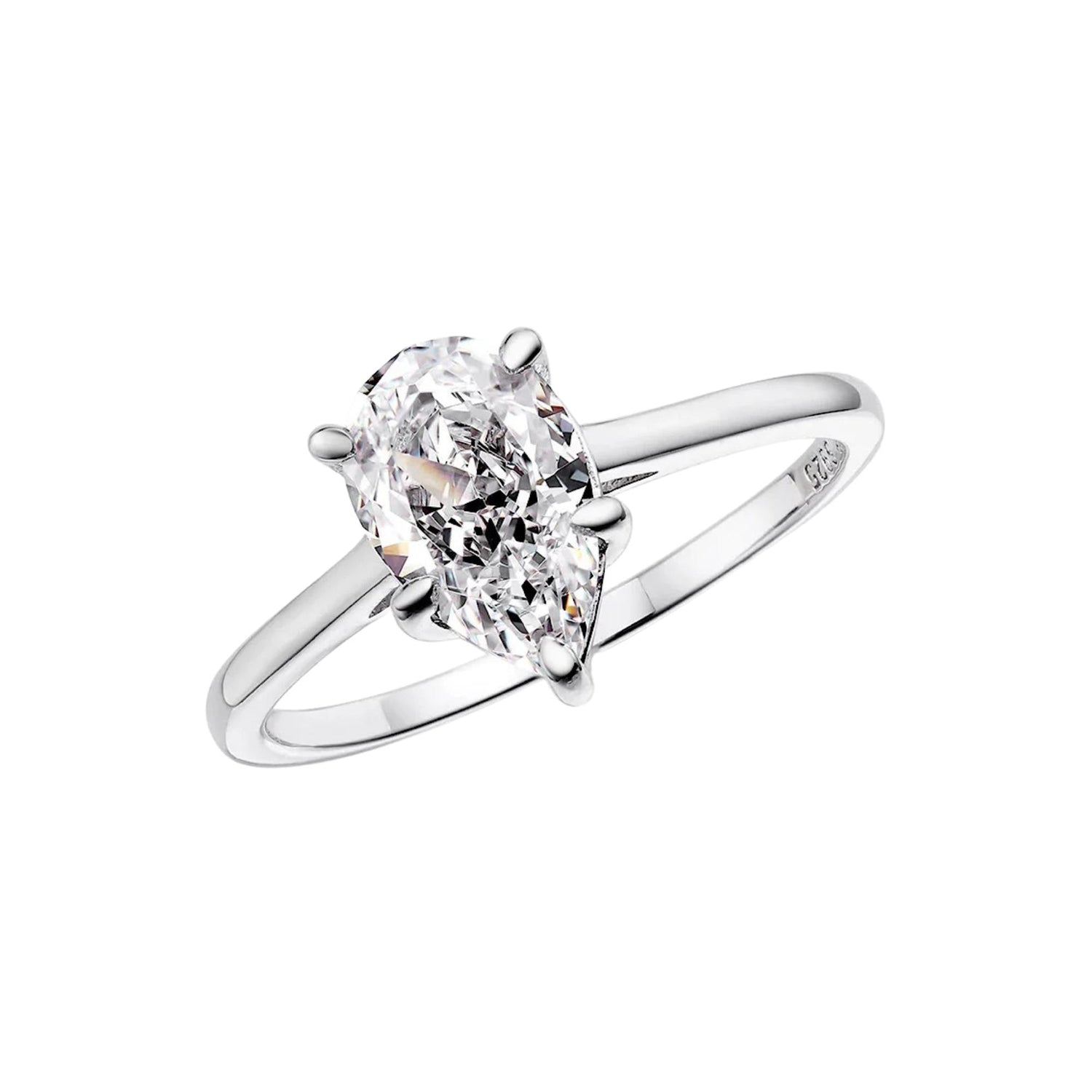 PEAR SOLITAIRE RING (الخاتم)