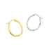 HAMMER GRAIN IRREGULAR ROUND EARRINGS (الأقراط)