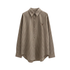 PINSTRIPE HEART EMBROIDERED SHIRT (فستان)"SAIMA"