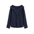 PINSTRIPE OFF SHOULDER BLOUSE (قميص) “MELON C.”