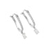RECTANGULAR ZIRCON GEOMETRIC EARRINGS (الأقراط)