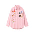 RETRO POP PATCH DENIM SHIRT (فستان)"SUGAR"