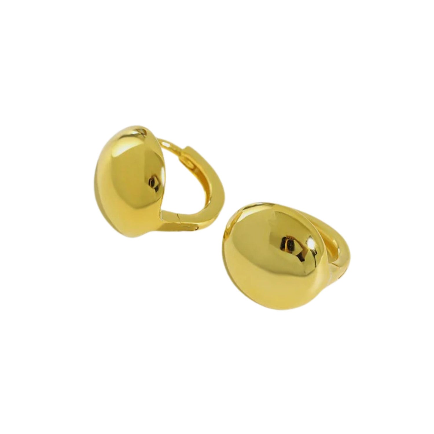 ROUND BALL BUCKLE EARRINGS (الأقراط)