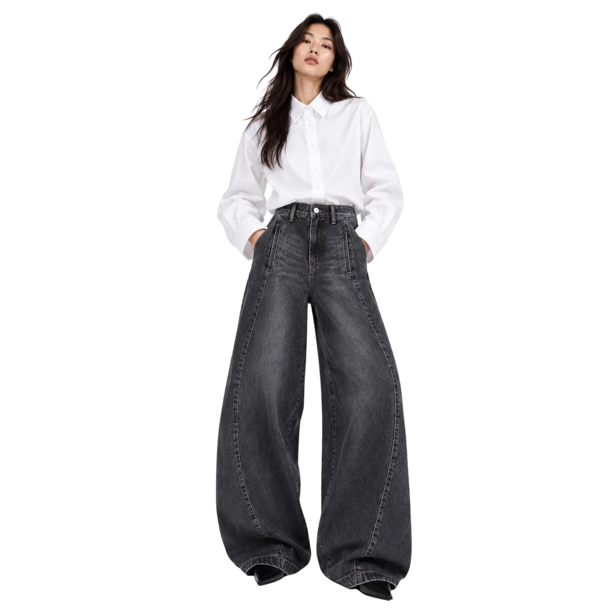 SCULPTED DENIM TROUSERS (بنطلون) “MARGARITA”