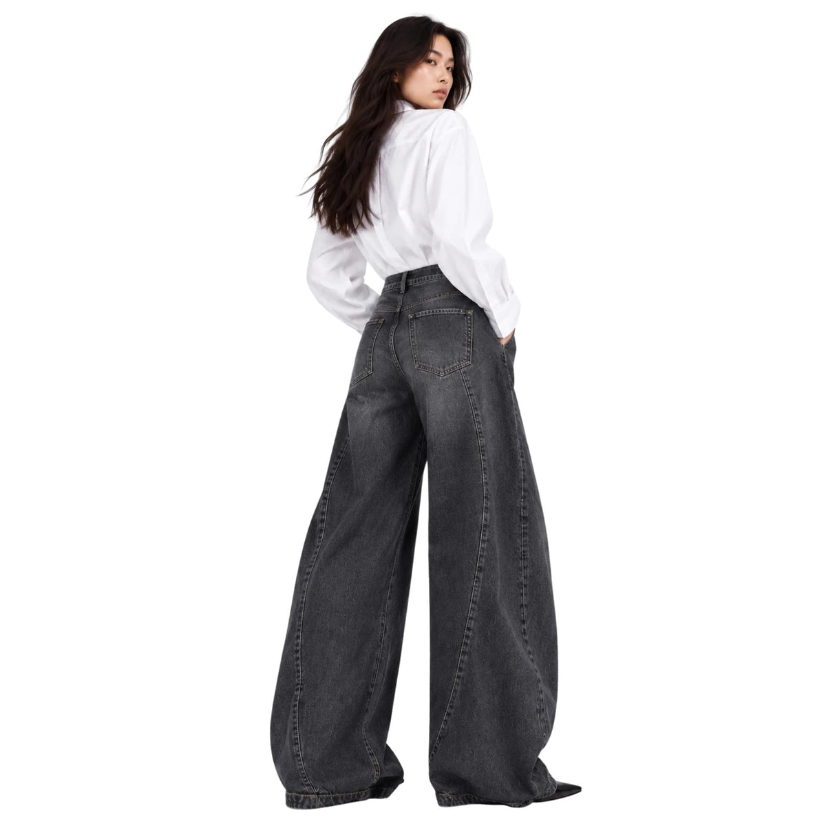 SCULPTED DENIM TROUSERS (بنطلون) “MARGARITA”