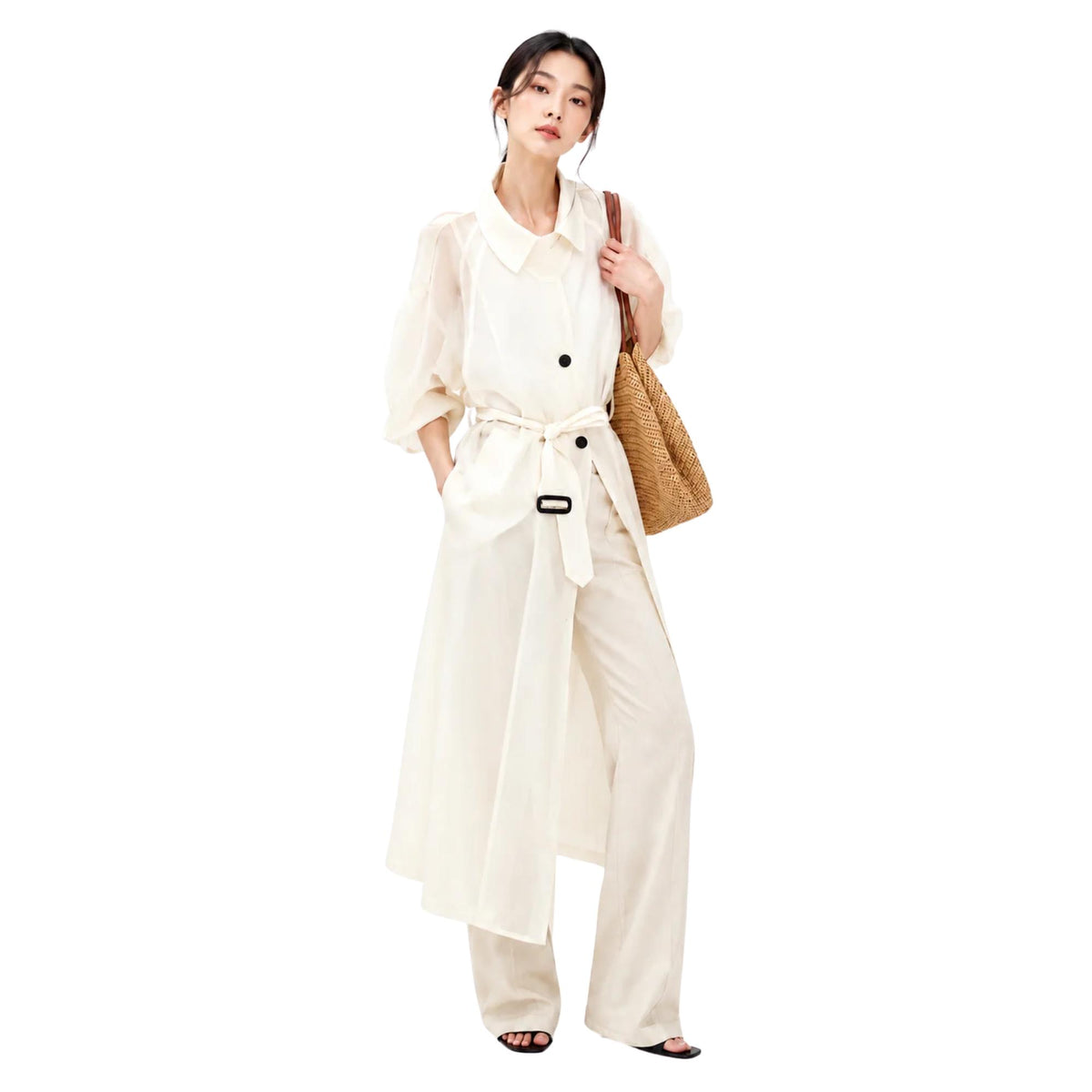 SHEER TRENCH COAT (معطف)”N SEOUL