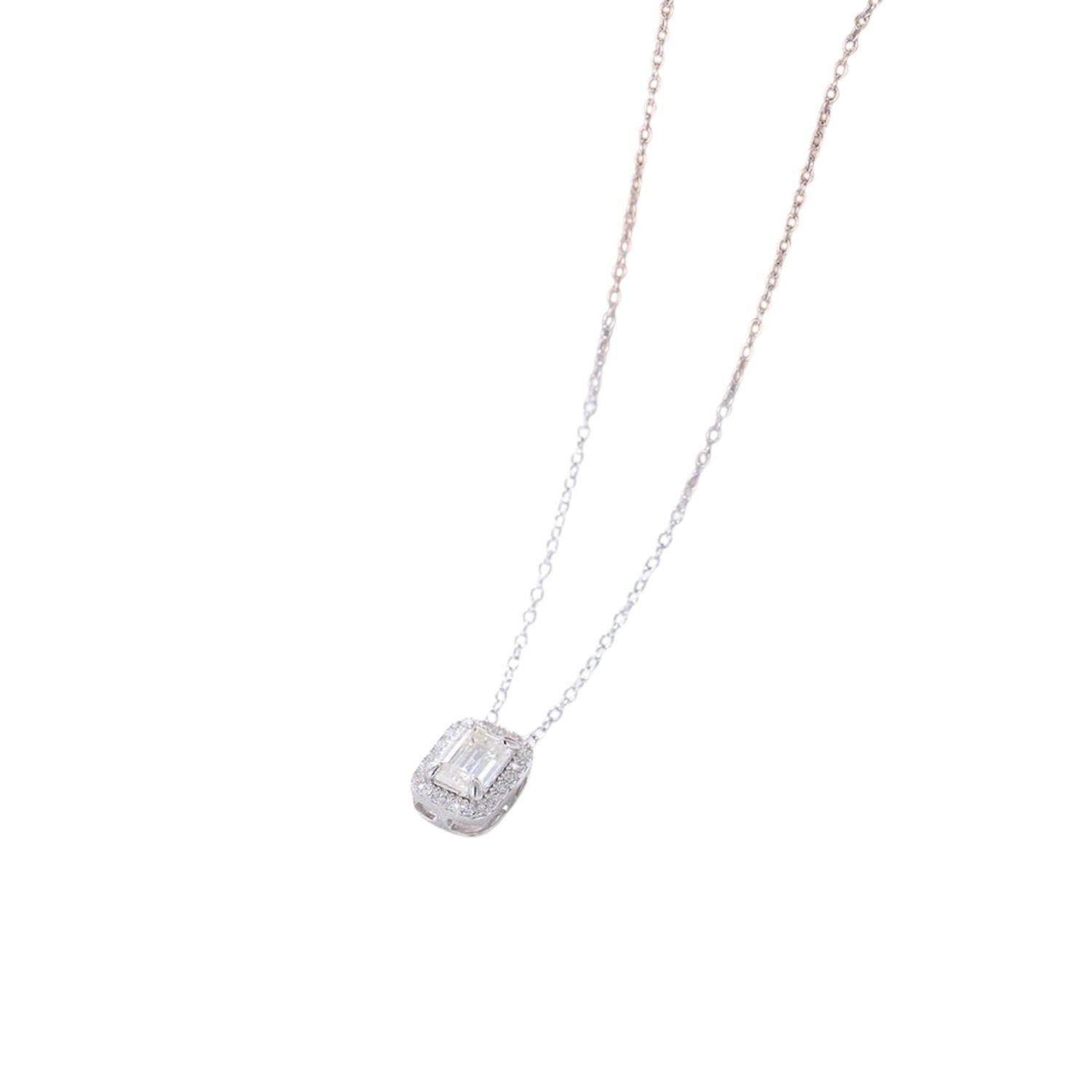 SHINY CUBIC ZIRCON PENDANT NECKLACE (العقد)