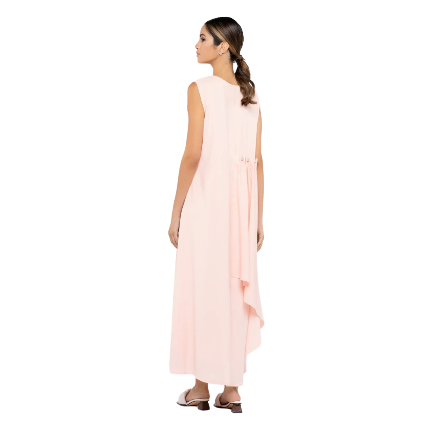 SLEEVELESS DRESS WITH PEARL EMBELLISHMENT “AMAL”