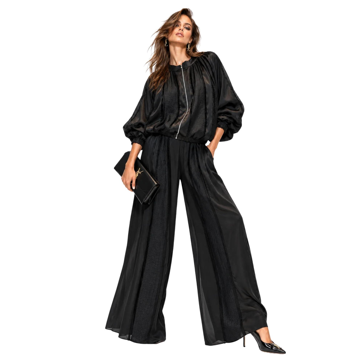 SPORT CHIC TWO-PIECE SET تعيين (BOMBER & PANTS) “ZIDANE“