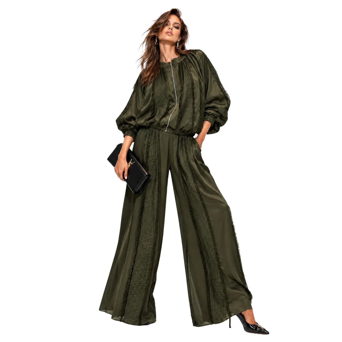 SPORT CHIC TWO-PIECE SET تعيين (BOMBER & PANTS) “ZIDANE“