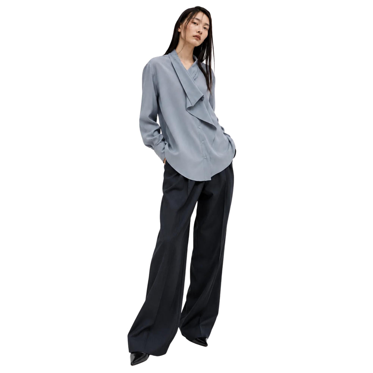 STATEMENT DRAPED BLOUSE قميص “NASTASYA”