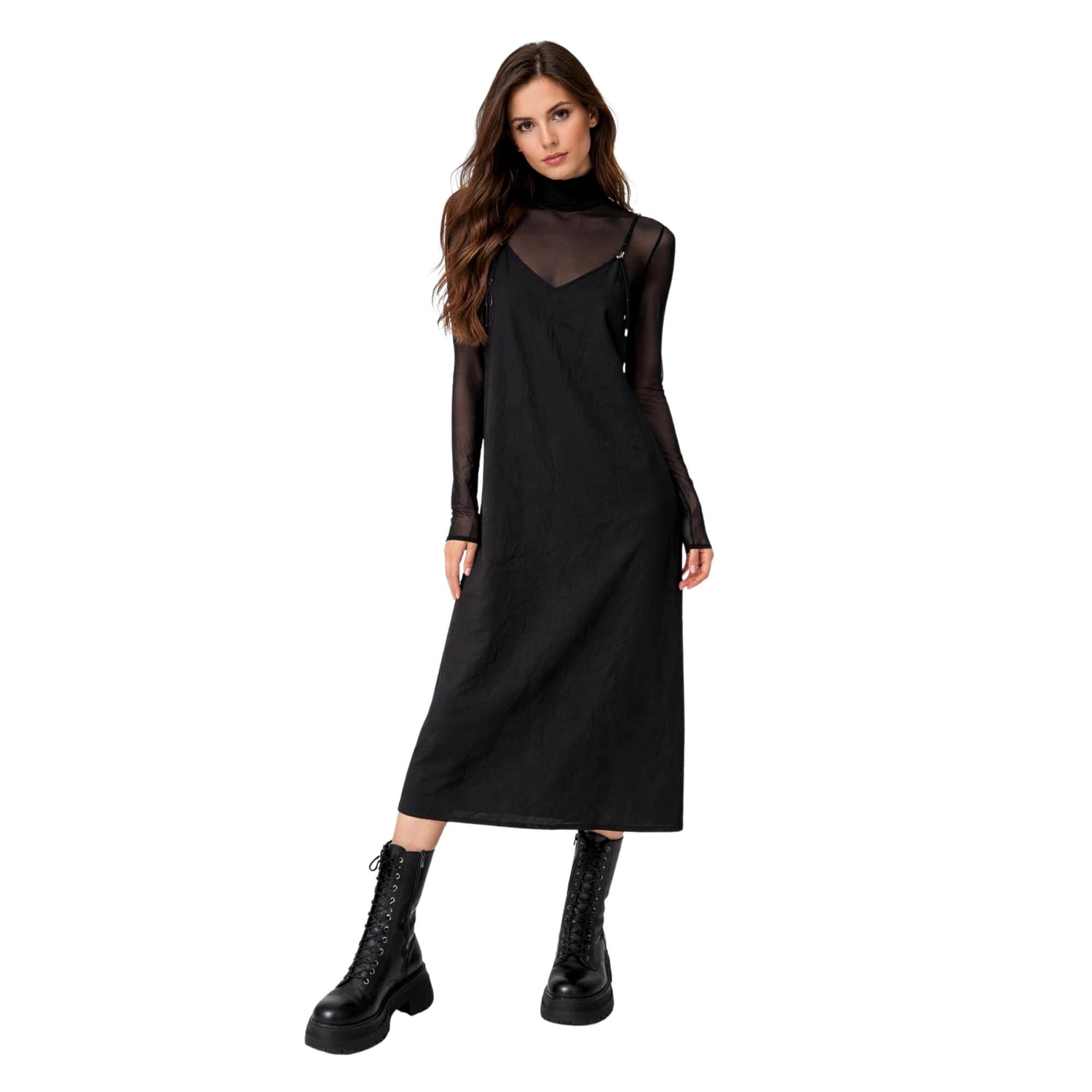 STRAP V-NECK SUMMER DRFESS “SIVU” (فستان)