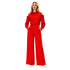 STRIPED FRONT PLEATED HIGH-WAISTED TROUSERS بنطلون “MOONSTONE”